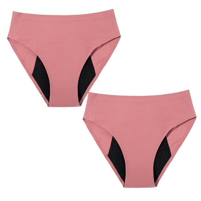 iOPQO underwear women Leak Proof Menstrual Period Panties Women Underwear  Waist Pants Pink XL